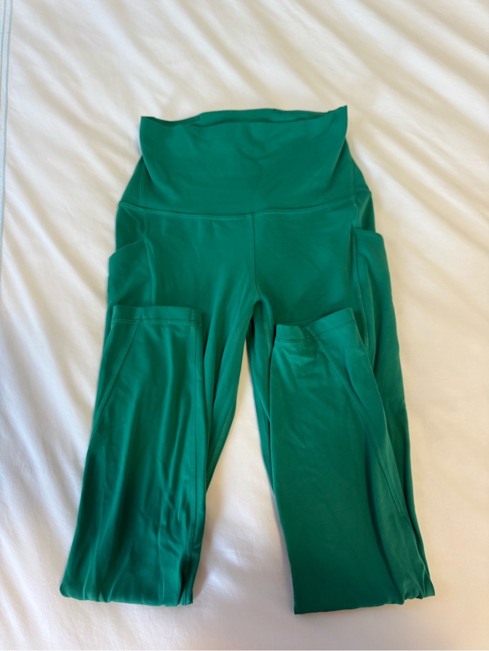 lululemon athletica Emerald Green High-Rise Wunder Train Leggings with Pockets